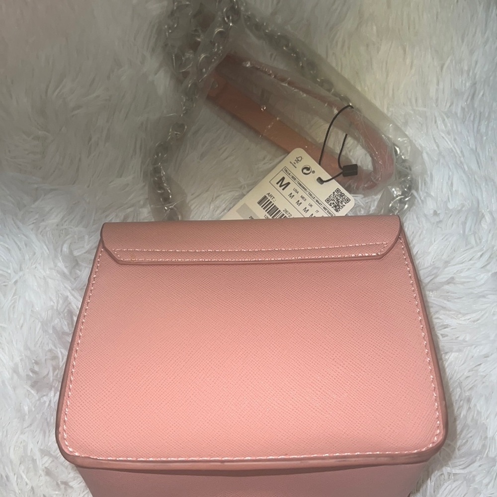 Zara Pink Mini Crossbody Bag w/Chain Strap - NWT - Picture 12 of 14
